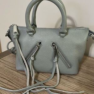 Rebecca Minkoff Micro Moto Satchel Bag in Dove